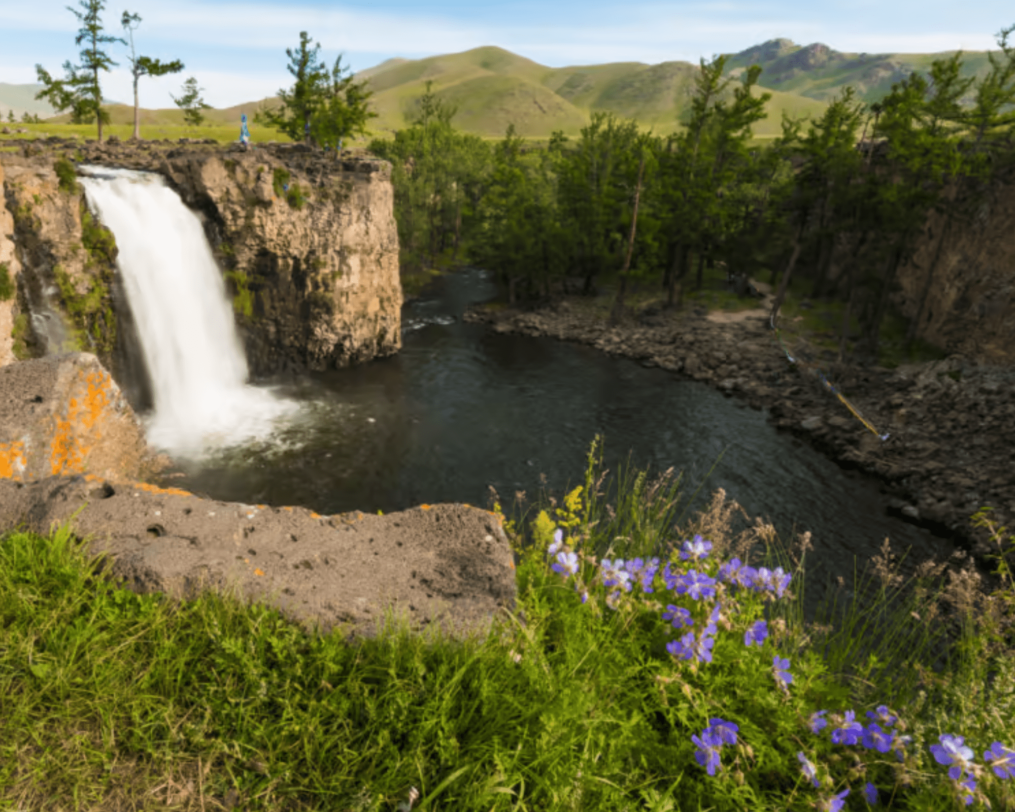 Red Waterfall Mongolian Empire