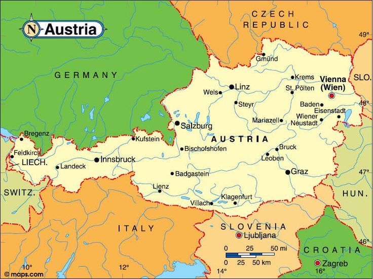 Map for Austria Map