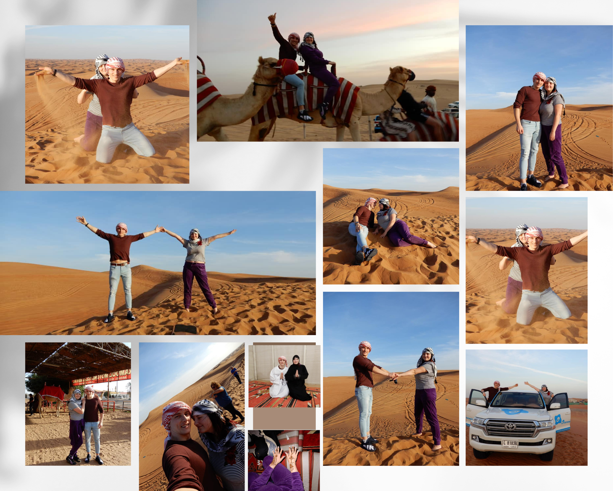 Desert Safari with Sandboarding Camel Ride Dubai