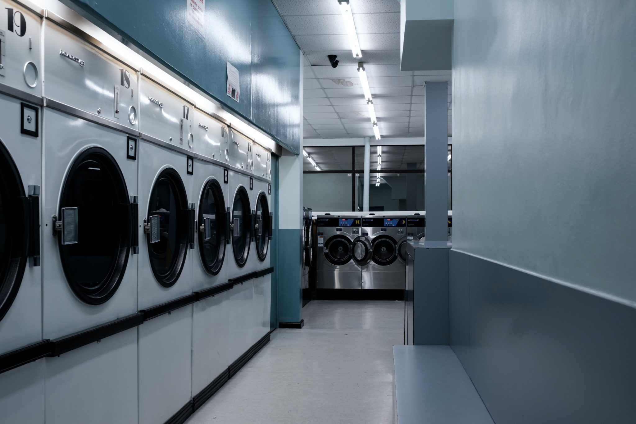 Many cruise ships have laundry rooms