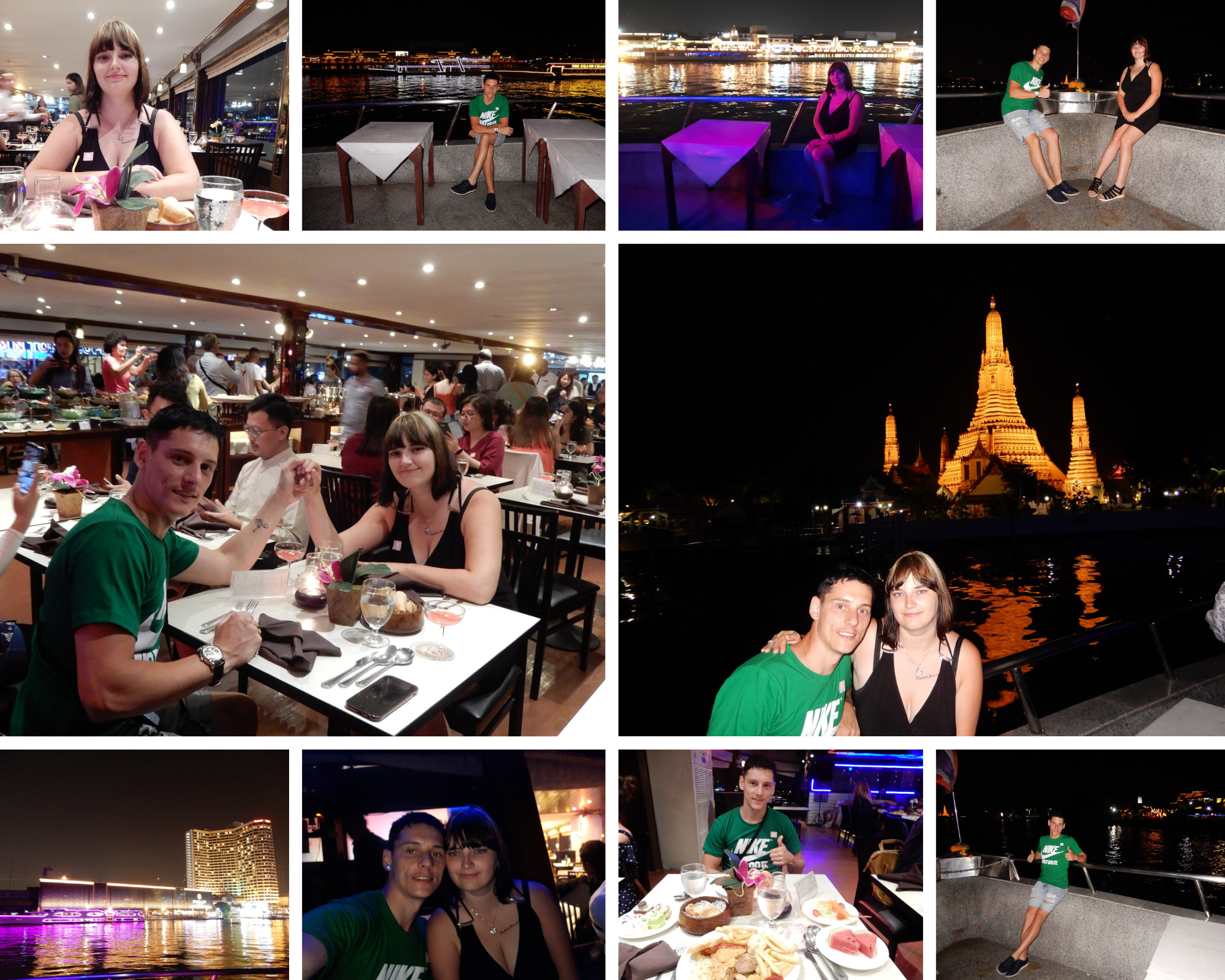 Wonderful night cruise Bangkok