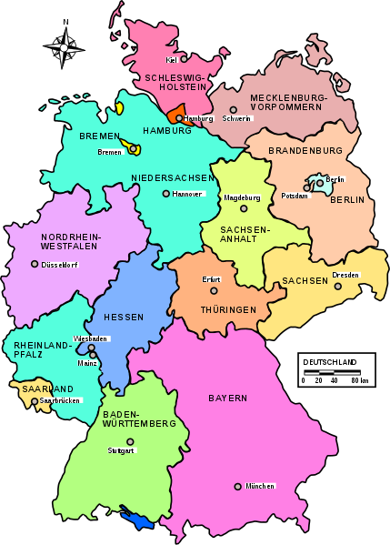 Germany map cities