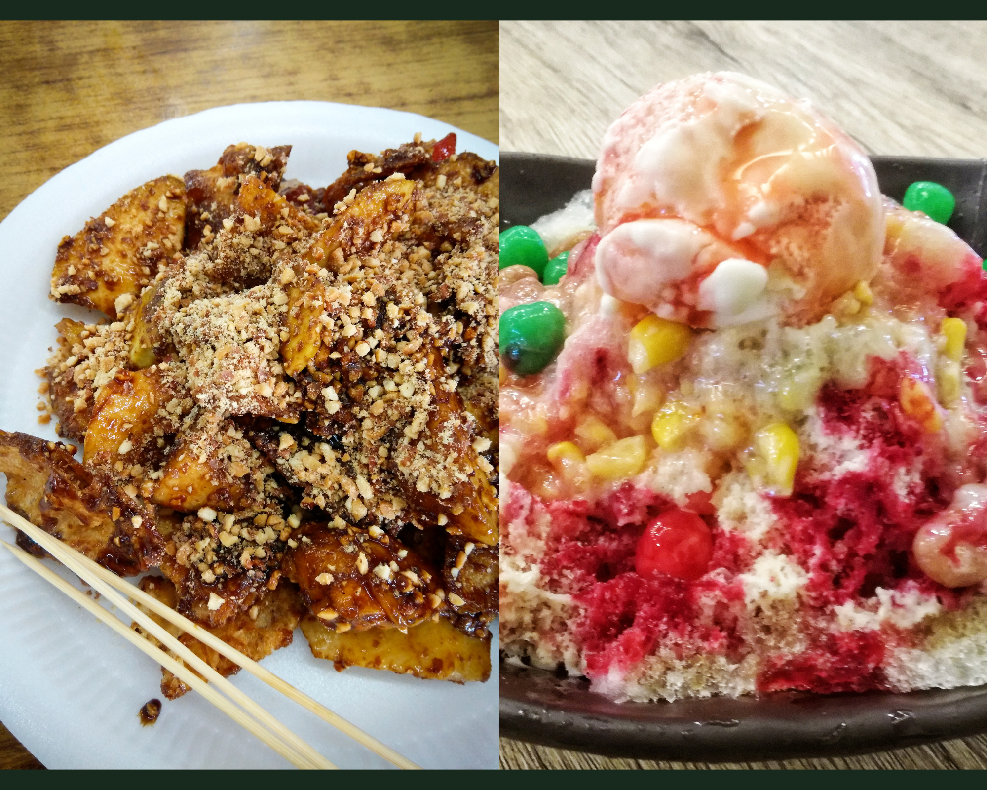 Singapore food Ais kacang, Rojak