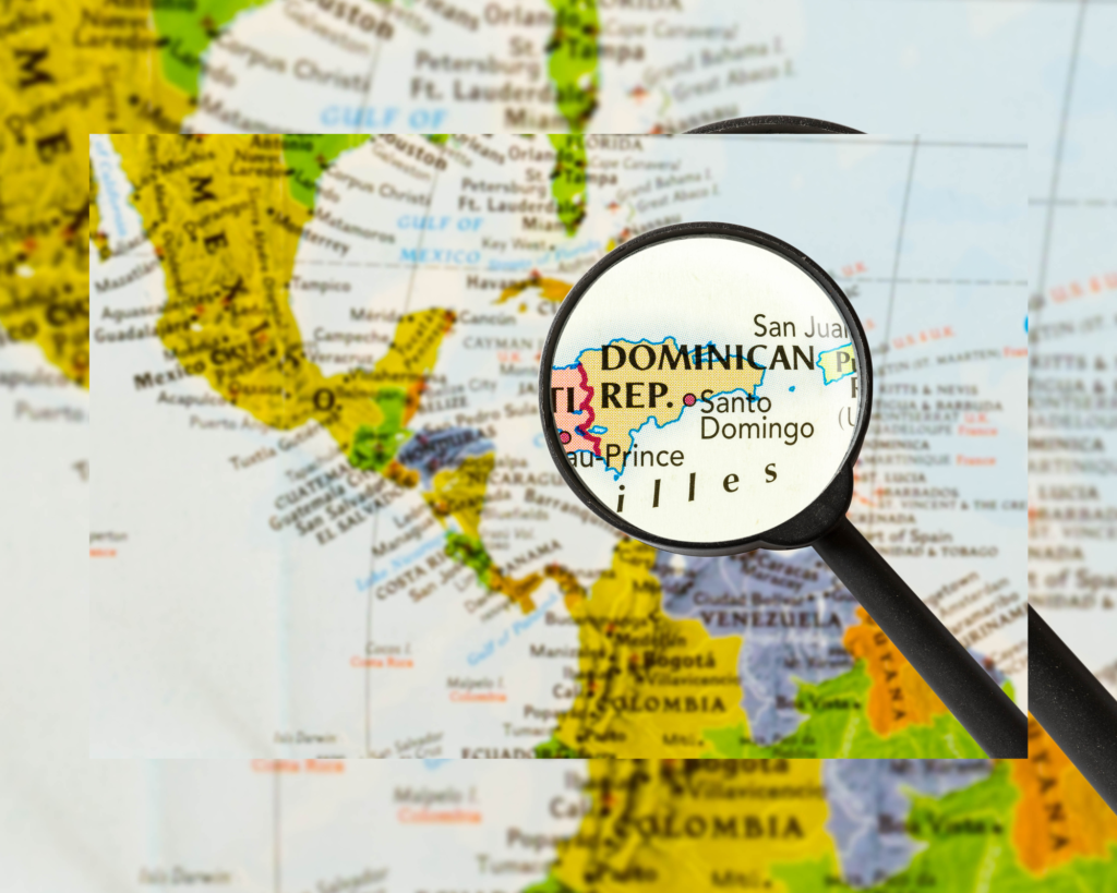 dominican republic on maps