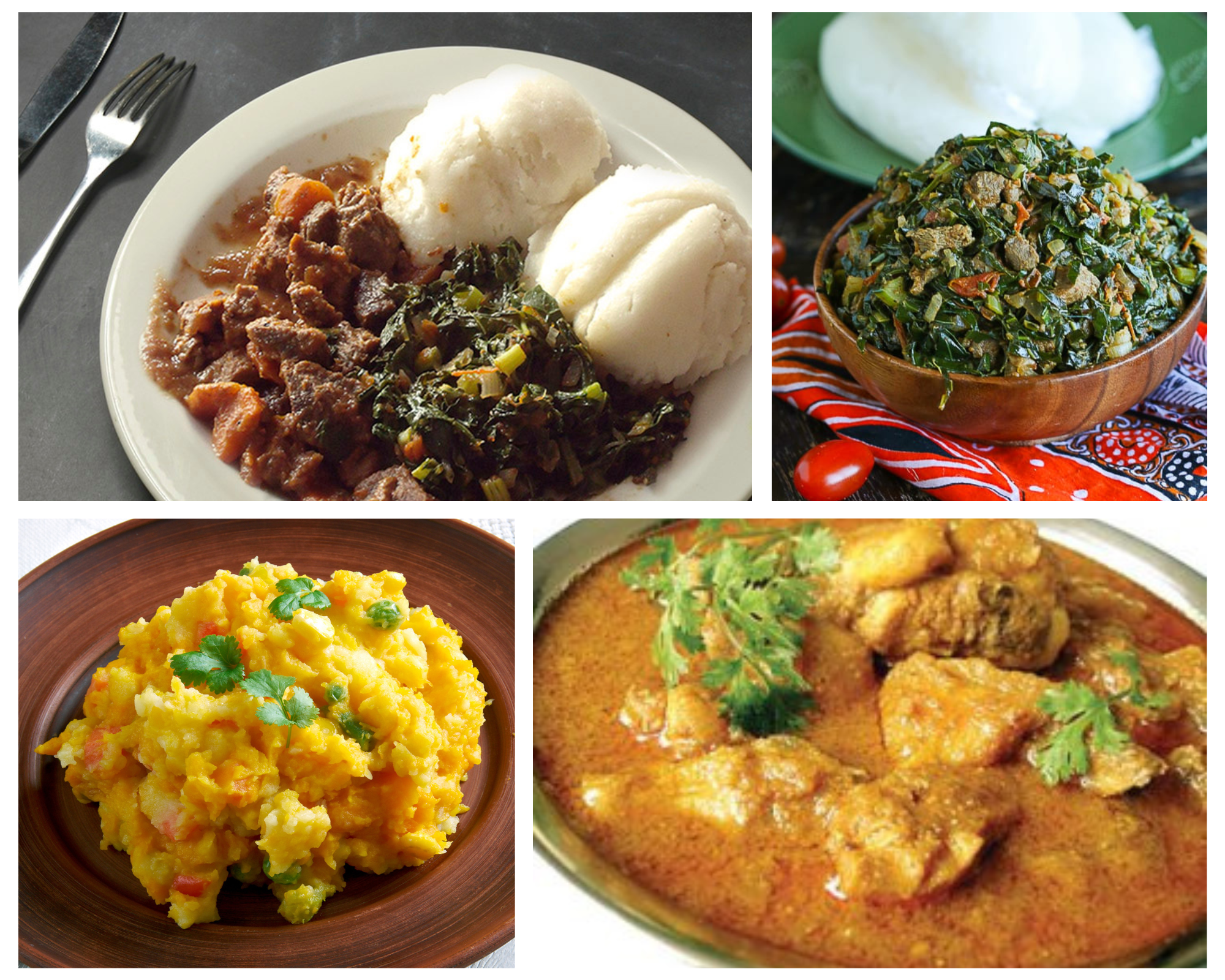 Ugali, Sukuma, Irio, Kuku wa mchuzi traditional food tanzania