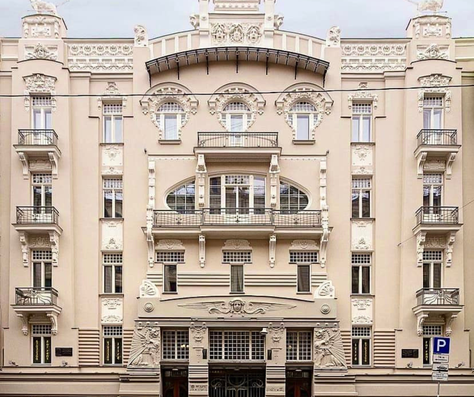 Art Nouveau building latvia