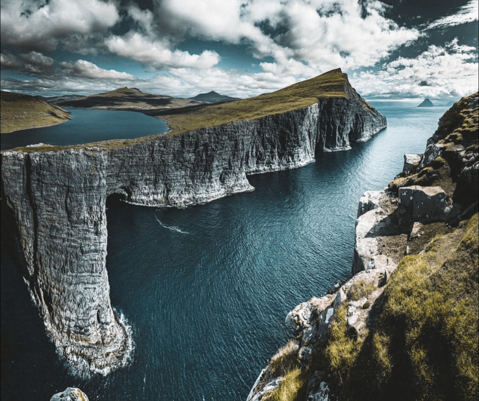 Bøsdalafossur Waterfall Faroe Islands